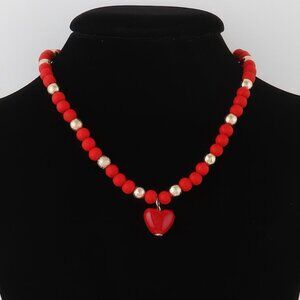 Heart Beaded Necklace
